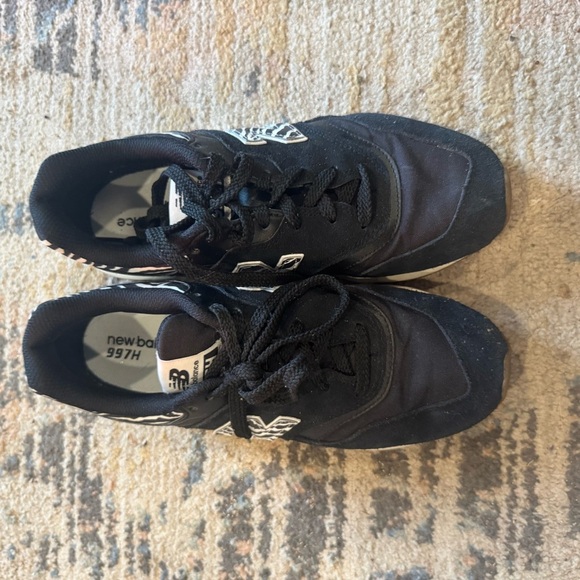 New Balance Sneakers Women's 8.5 Black Animal Print Leather 997H - Picture 2 of 6